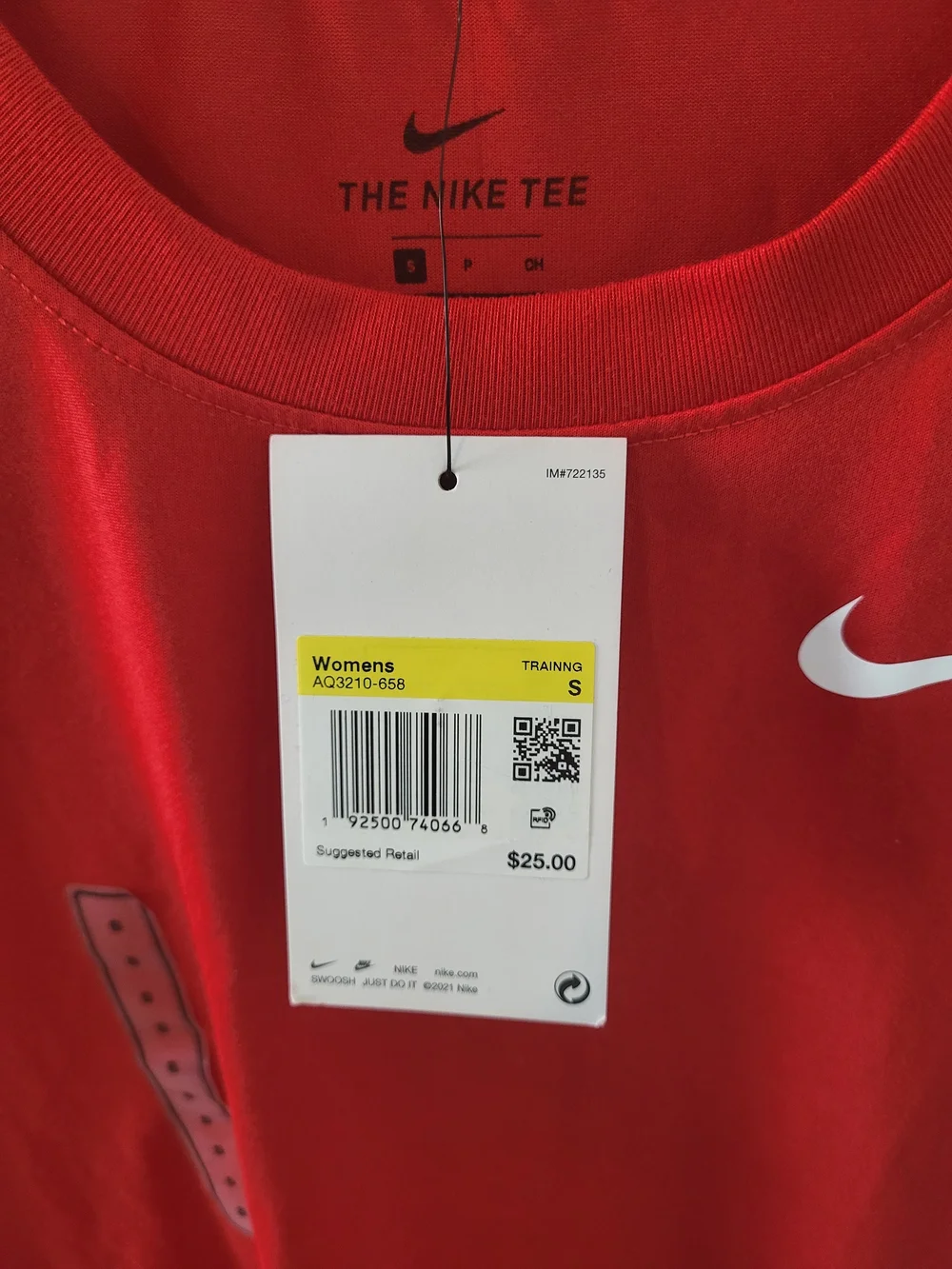 Nike Red Dri-FIT Short Sleeve Tee